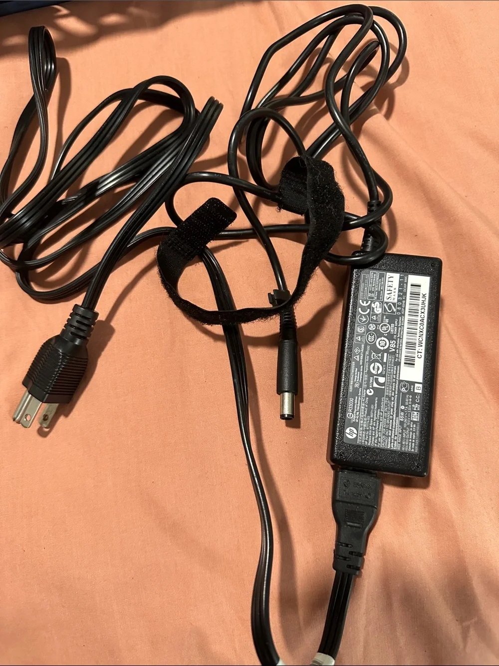 HP Black AC Adapter with Cord - Travel Friendly, Small & Lightweight